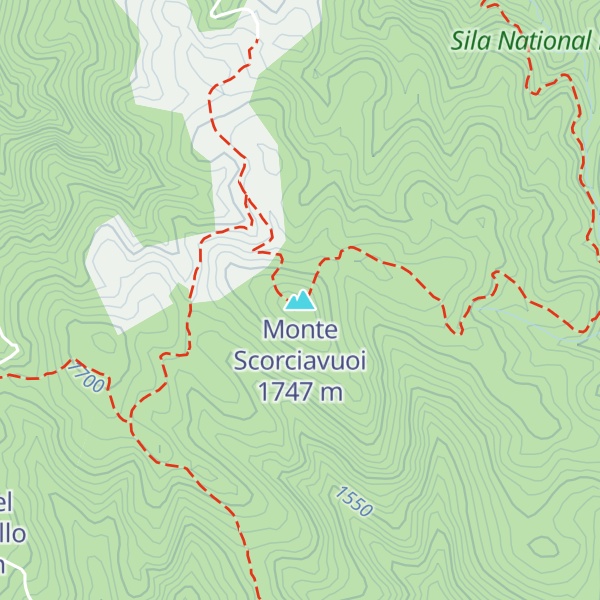Map of Monte Scorciavuoi