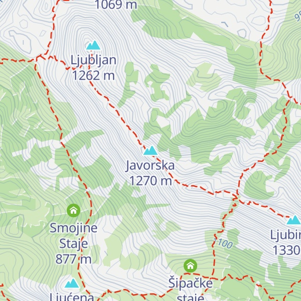 Map of Javorska