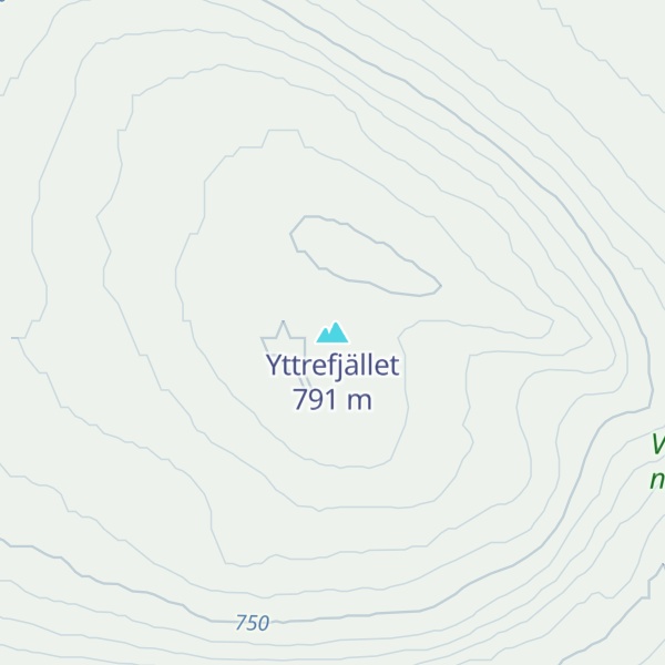 Map of Yttrefjället