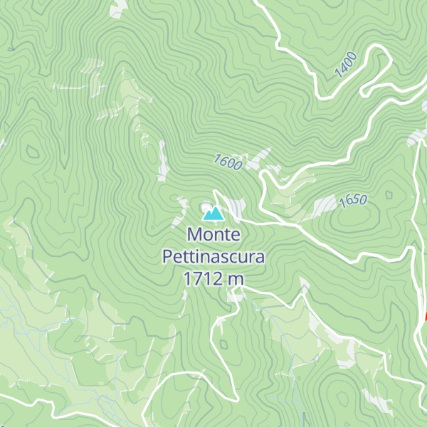 Map of Monte Pettinascura