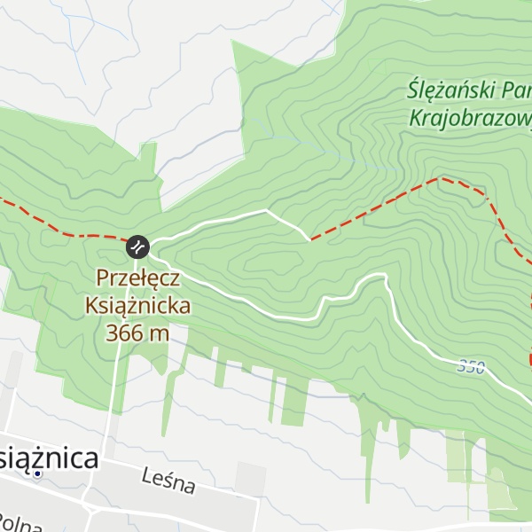 Map of Kiełczyńskie Góry