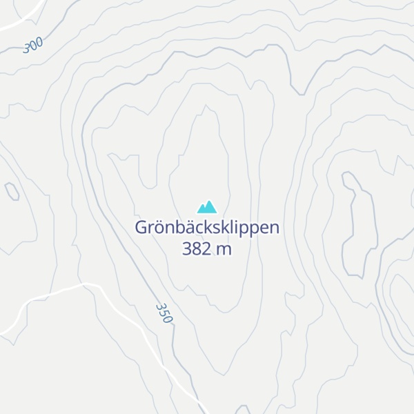 Map of Grönbäcksklippen