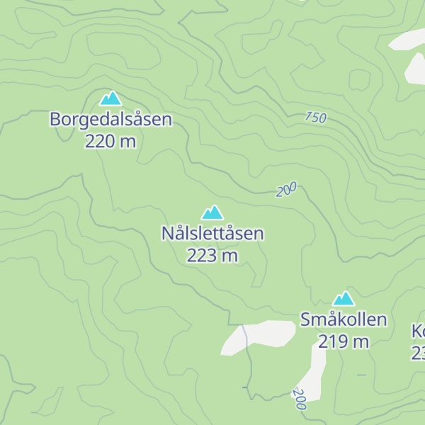Map of Nålslettåsen