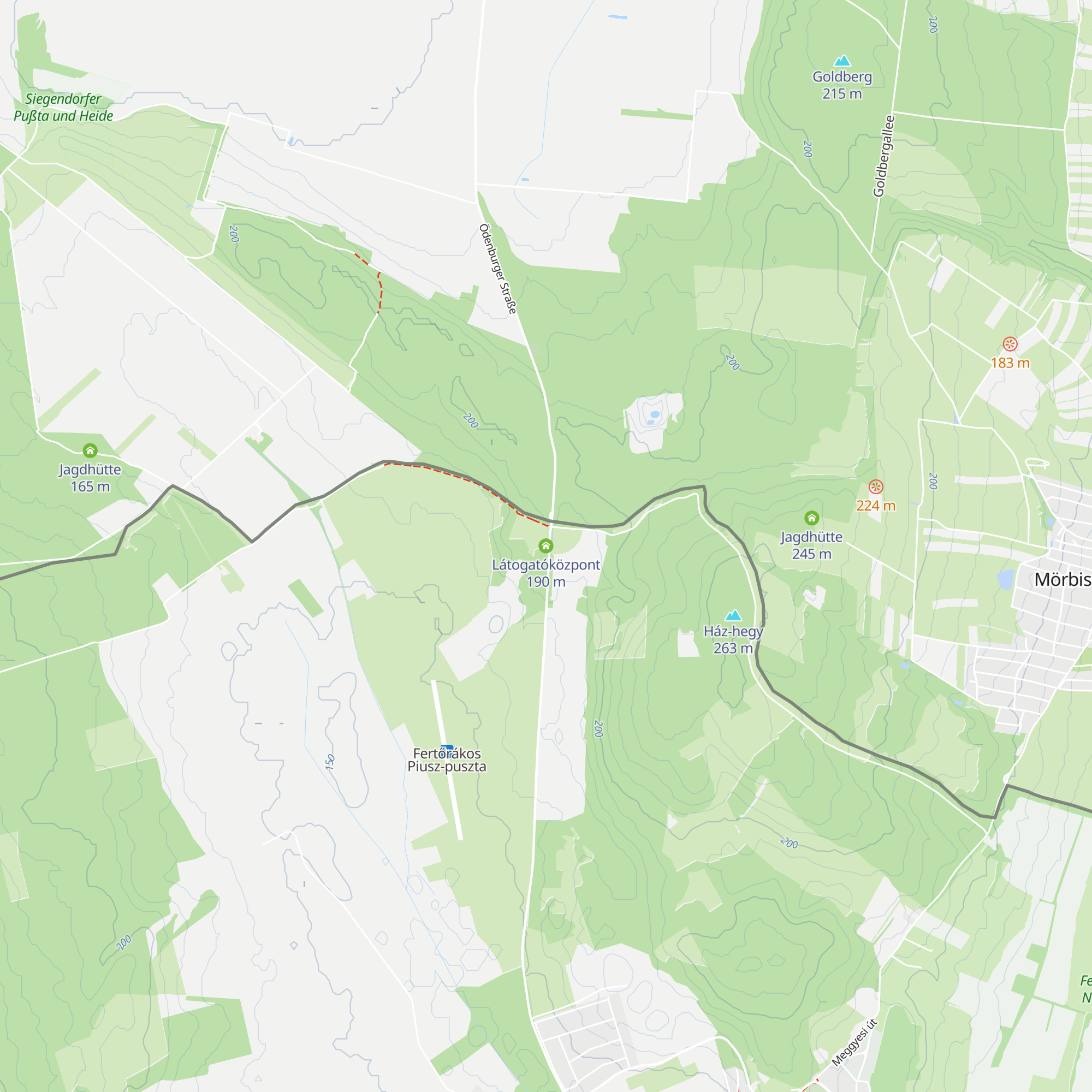 Látogatóközpont map