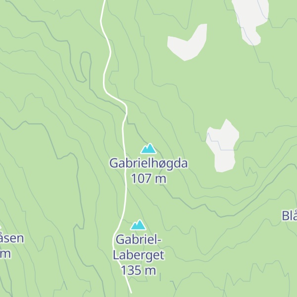 Map of Gabrielhøgda