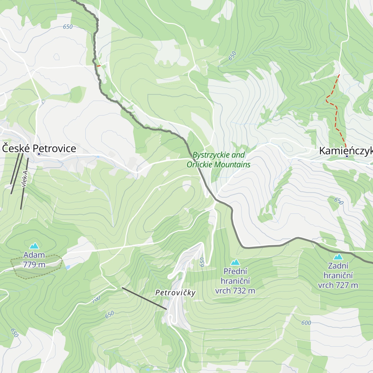 Kasparova chata map