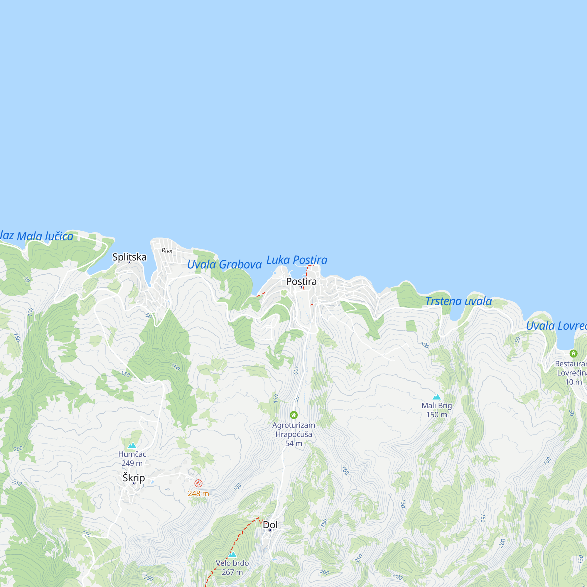 Tourist information map