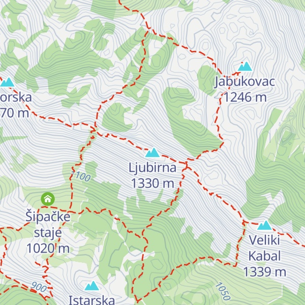 Map of Ljubirna