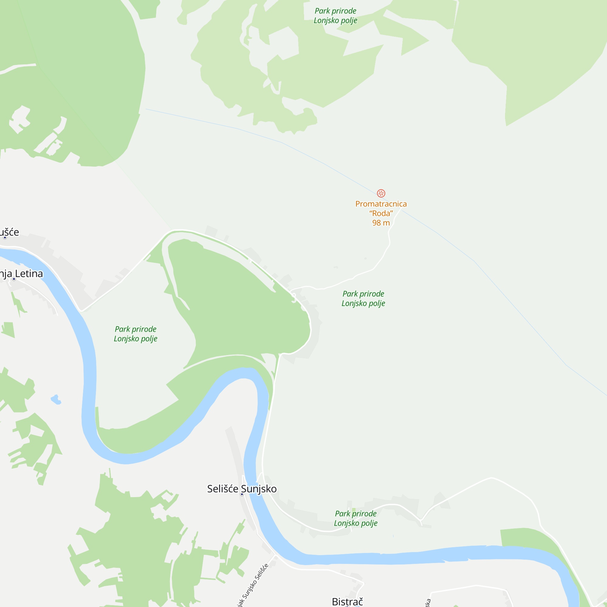 Informativni punkt Lonjsko Polje map
