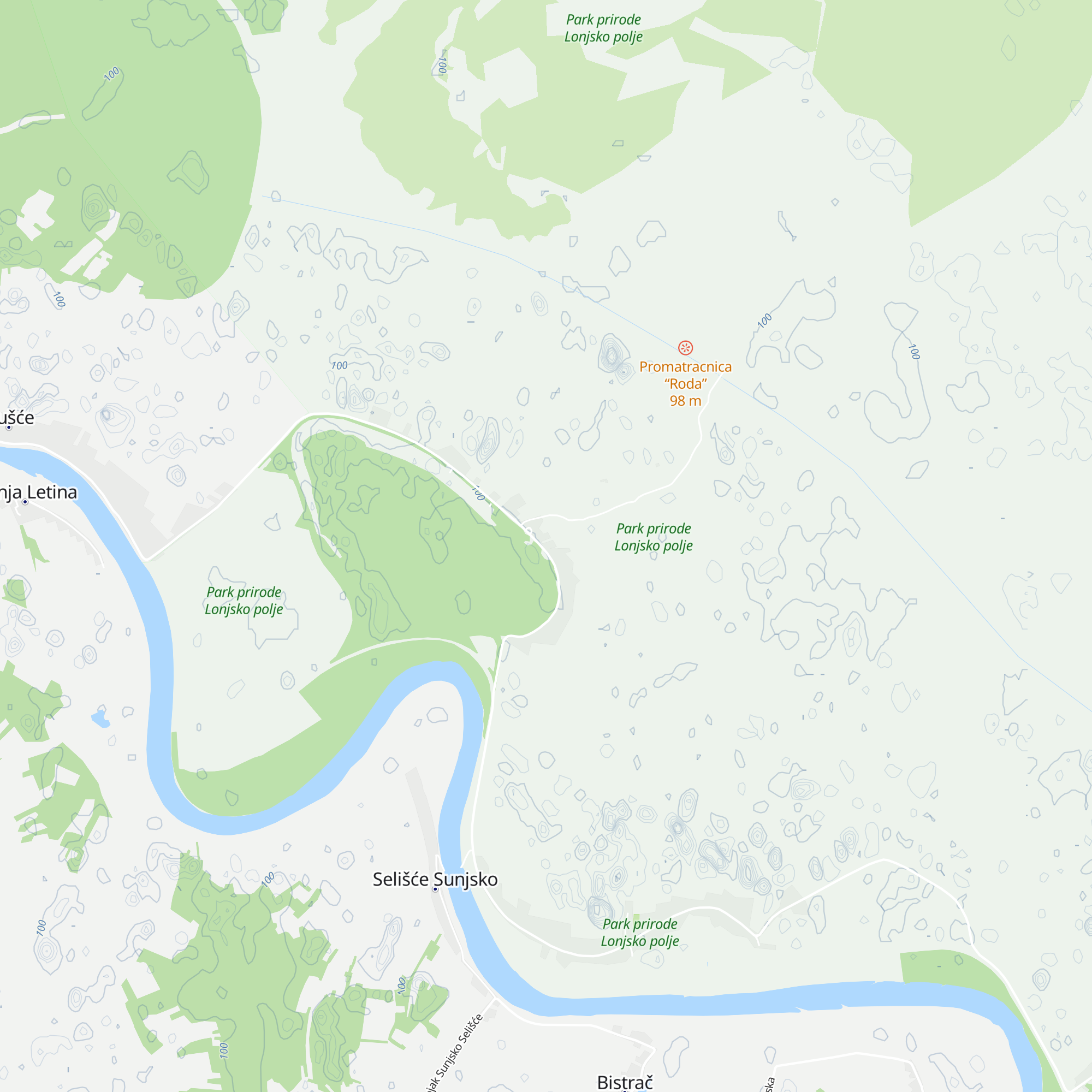 Informativni punkt Lonjsko Polje map