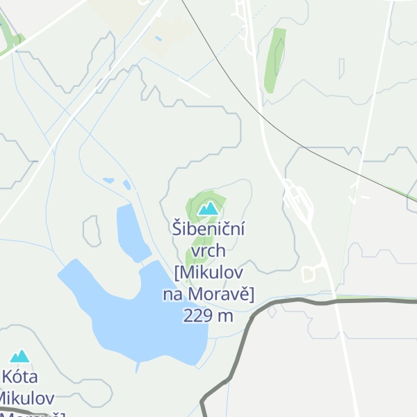 Map of Šibeniční vrch [Mikulov na Moravě]