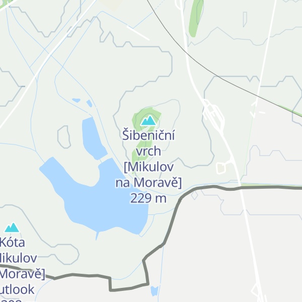 Map of Šibeničník [Mikulov na Moravě]