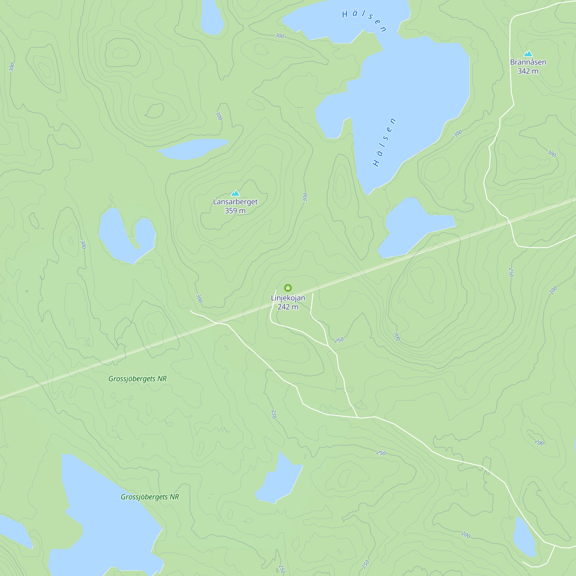 Linjekojan map