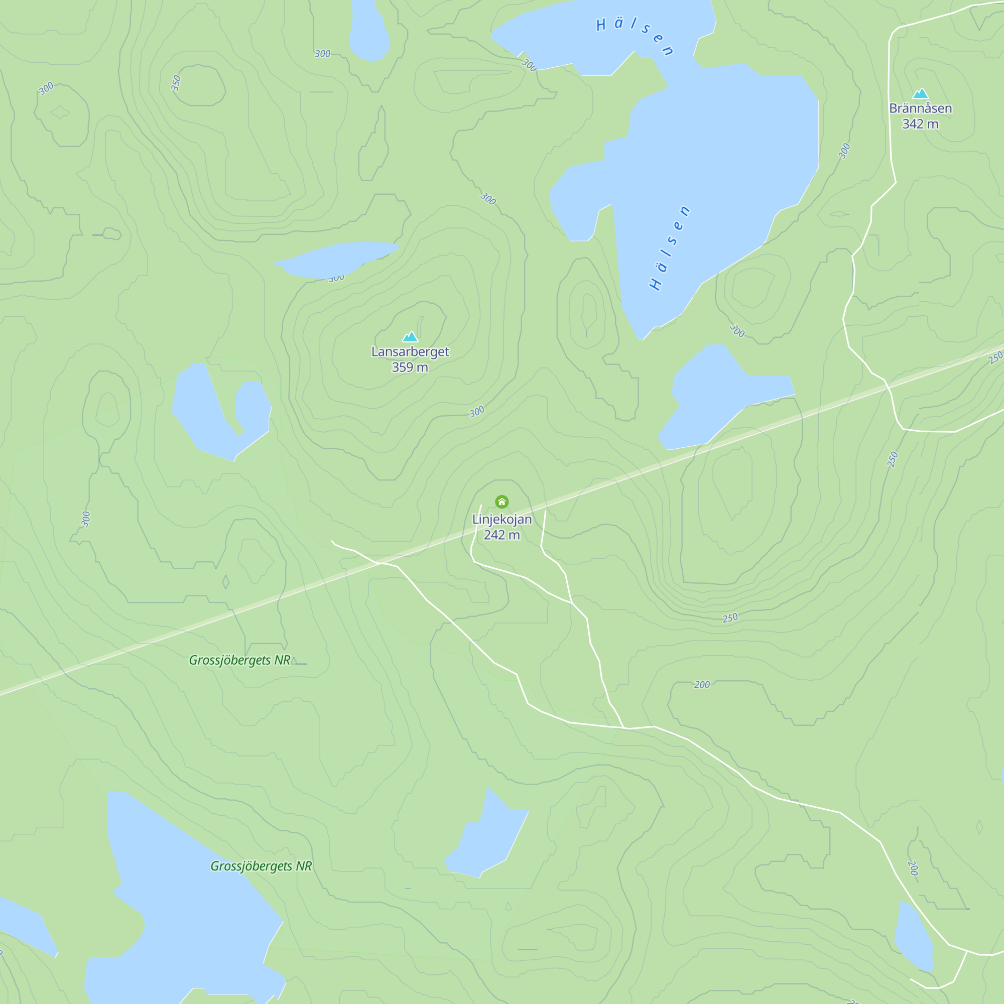 Linjekojan map