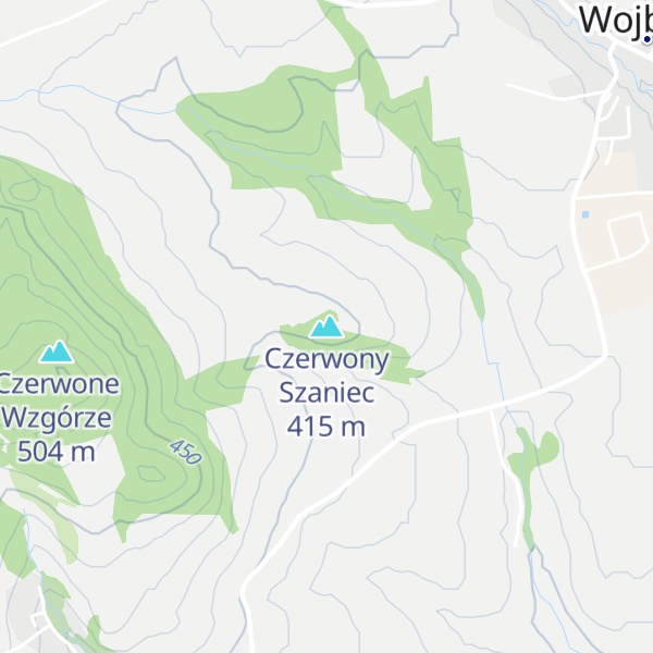 Map of Czerwony Szaniec