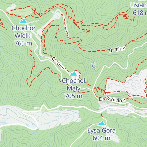 Map of Chochoł Mały