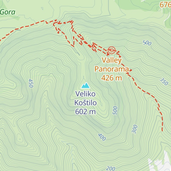 Map of Veliko Koštilo