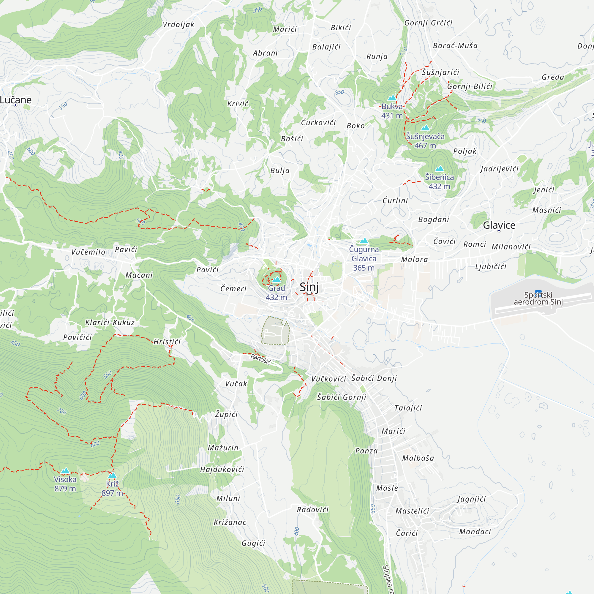 Turistička zajednica Grada Sinja map