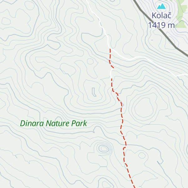Map of Stinovi umac