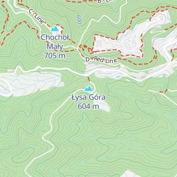 Map of Łysa Góra