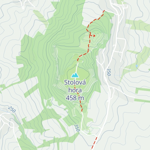 Map of Stolová hora