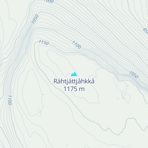 Map of Rähtjáttjåhkkå