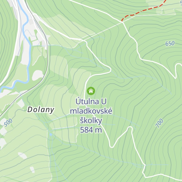 Map of Útulna U mladkovské školky