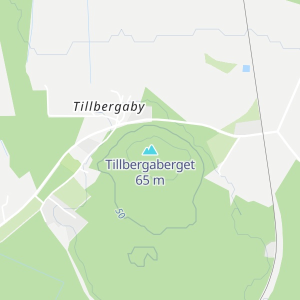 Map of Tillbergaberget