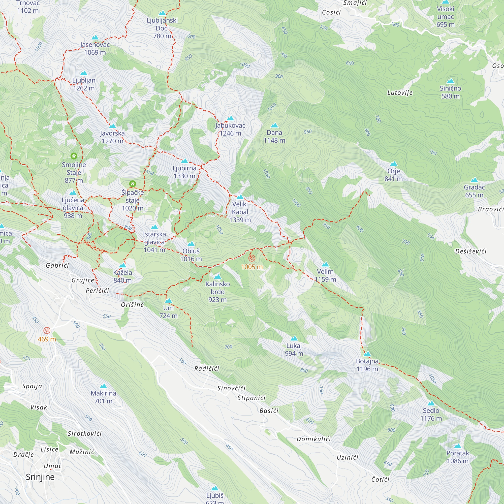 Planinarsko sklonište Kontejner map