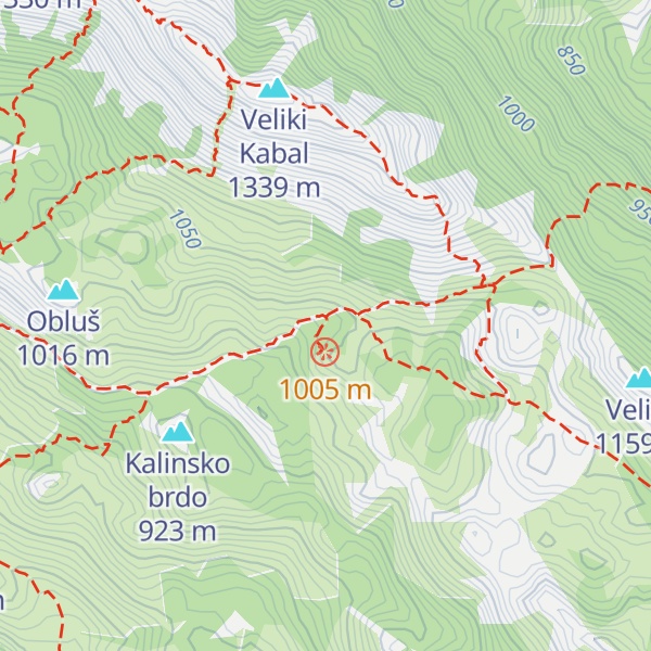 Map of Planinarsko sklonište Kontejner