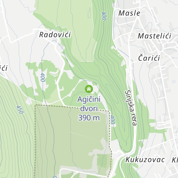 Map of Agičini dvori