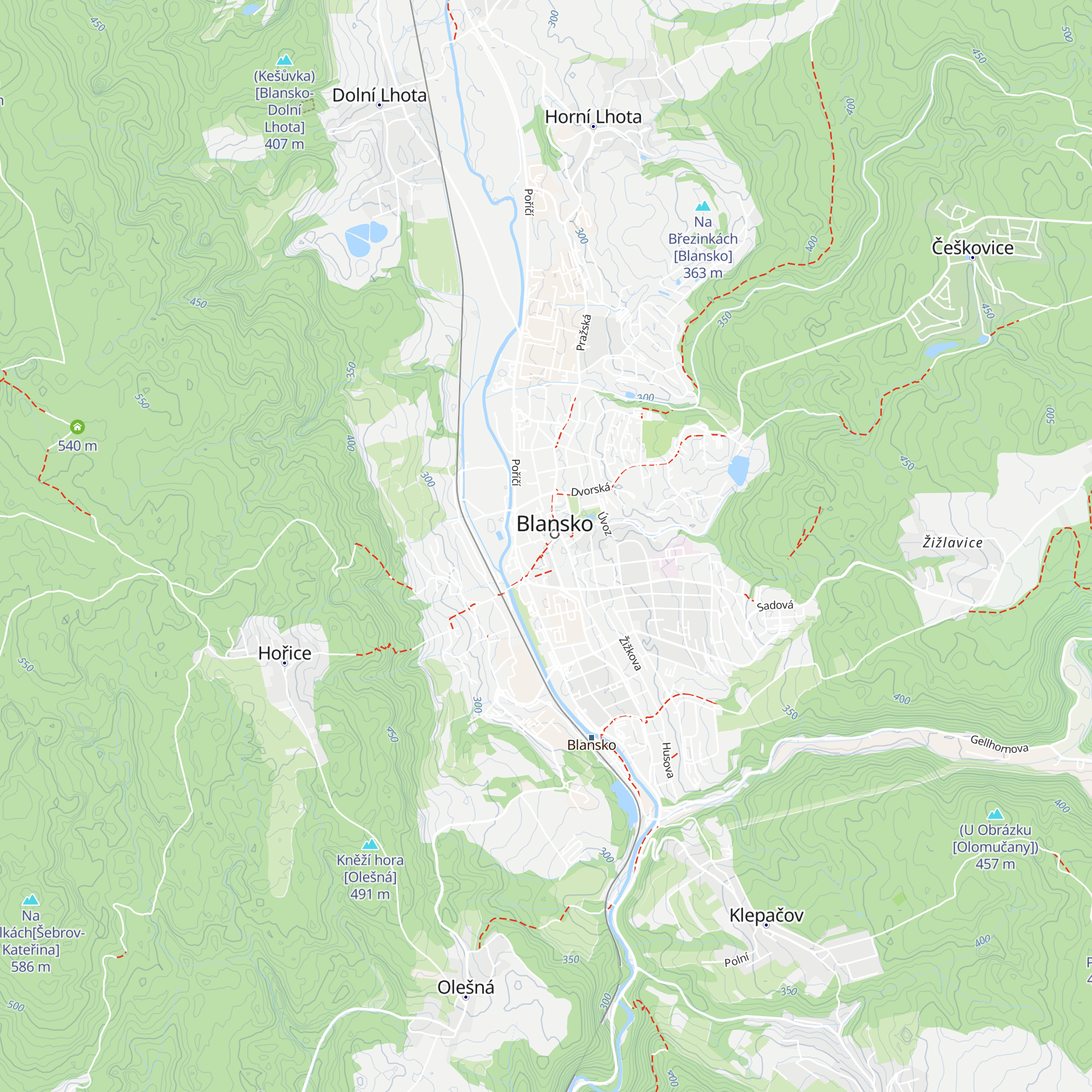 Tourist information centre "Blanka" map