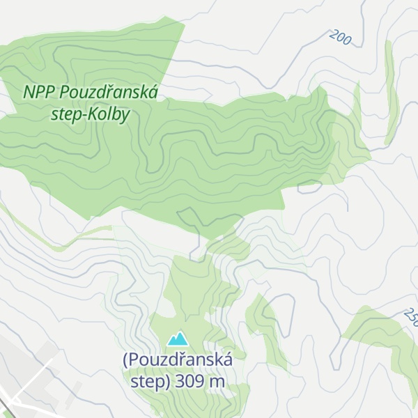 Map of Uherčické nové hory