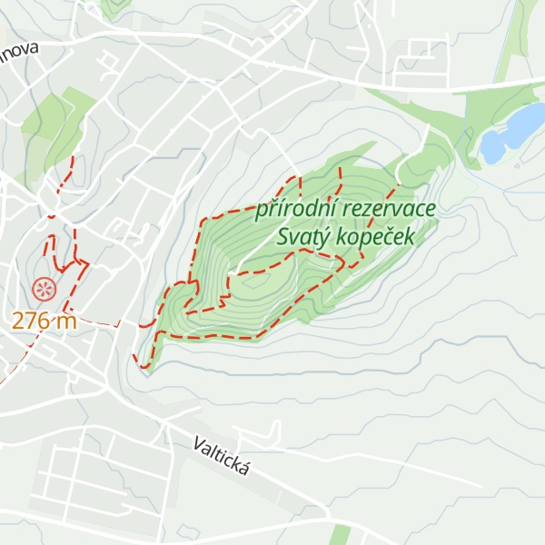 Map of Svatý kopeček