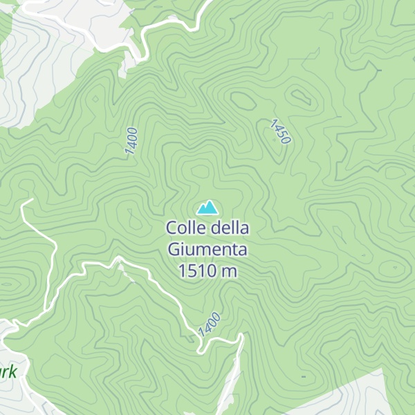 Map of Colle della Giumenta
