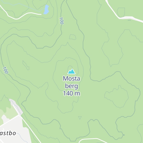 Map of Mosta berg