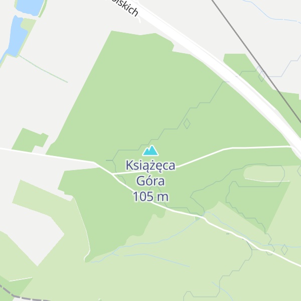 Map of Książęca Góra
