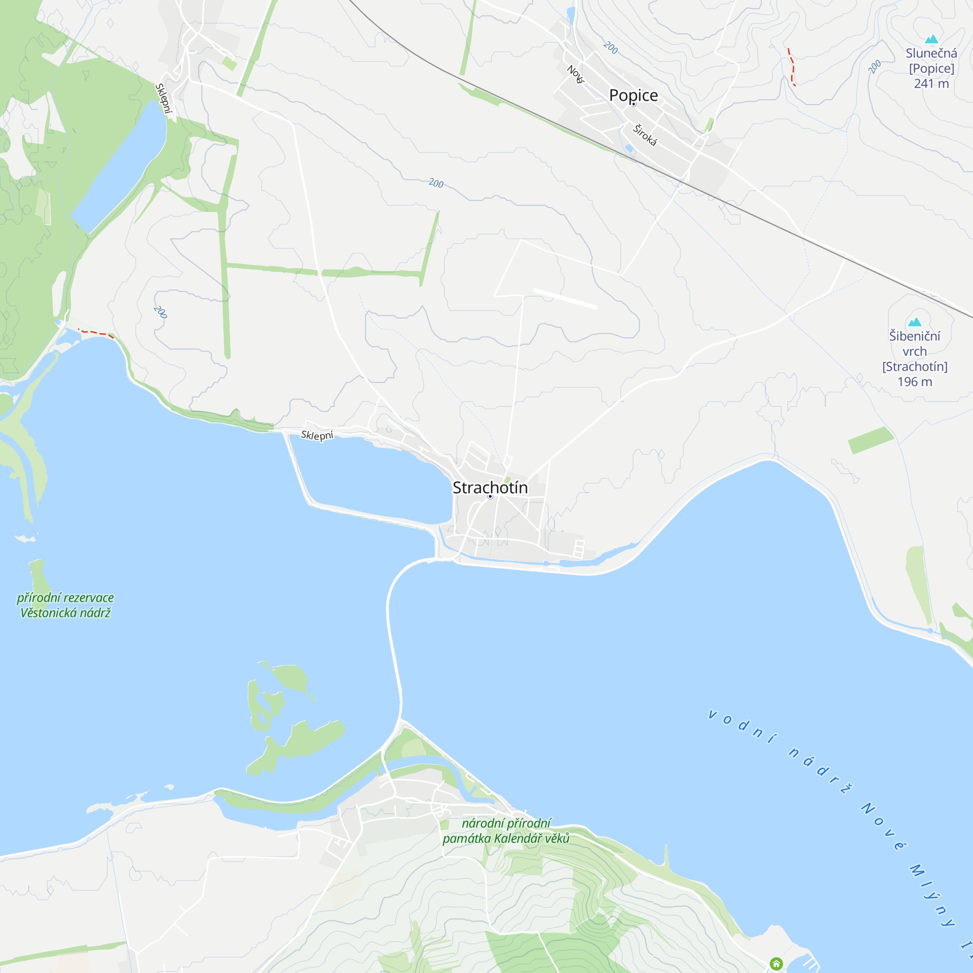 Strachotínská Bouda map