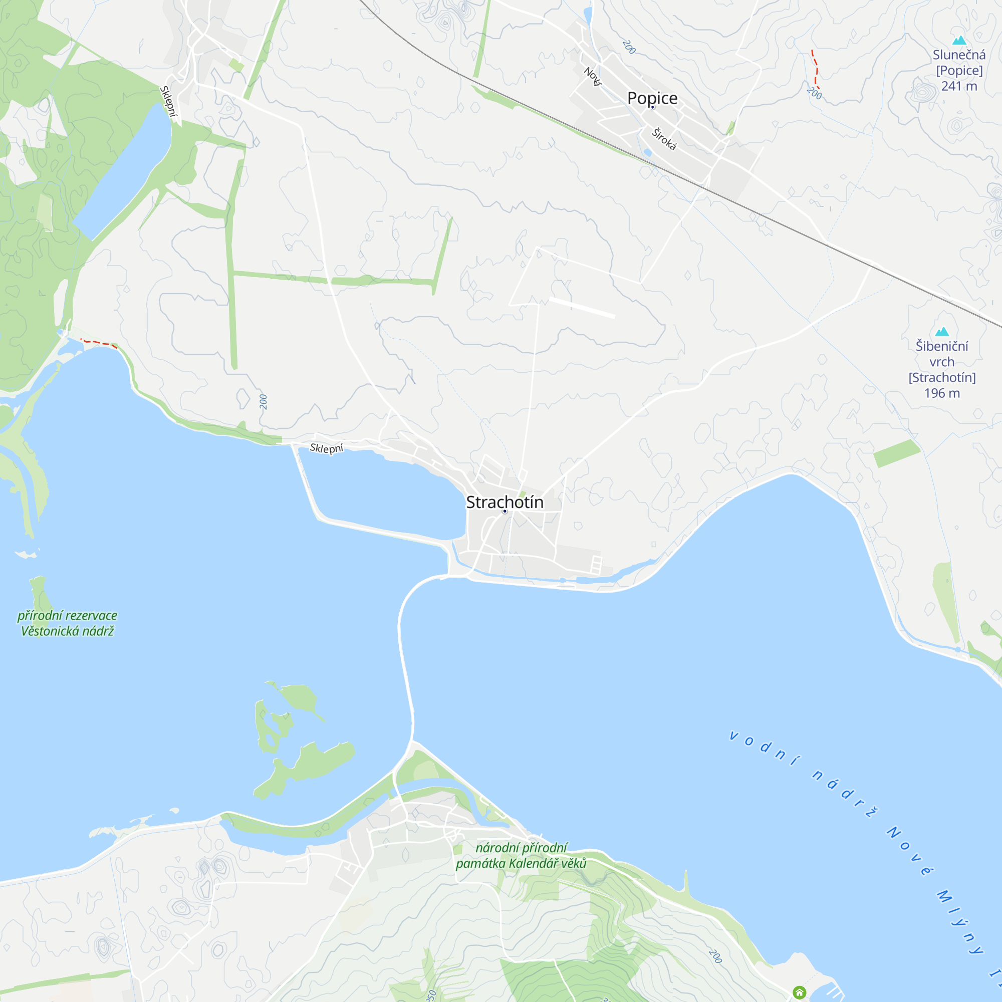 Strachotínská Bouda map