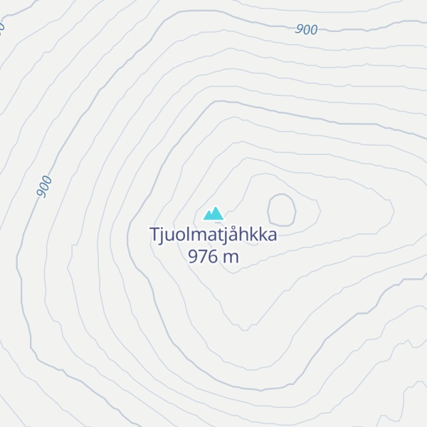 Map of Tjuolmatjåhkka