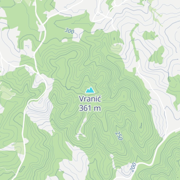Map of Vranić