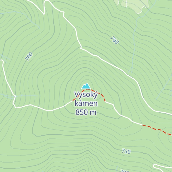Map of Vysoký kámen