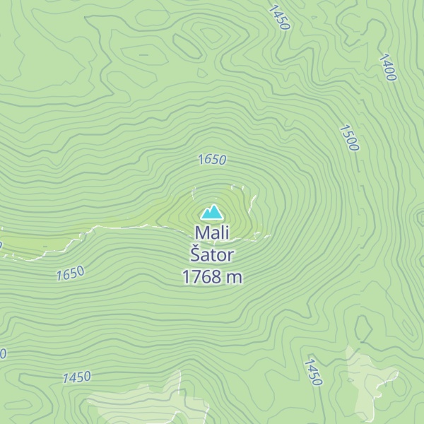 Map of Mali Šator