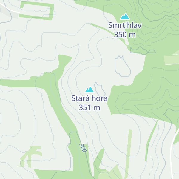 Map of Stará hora