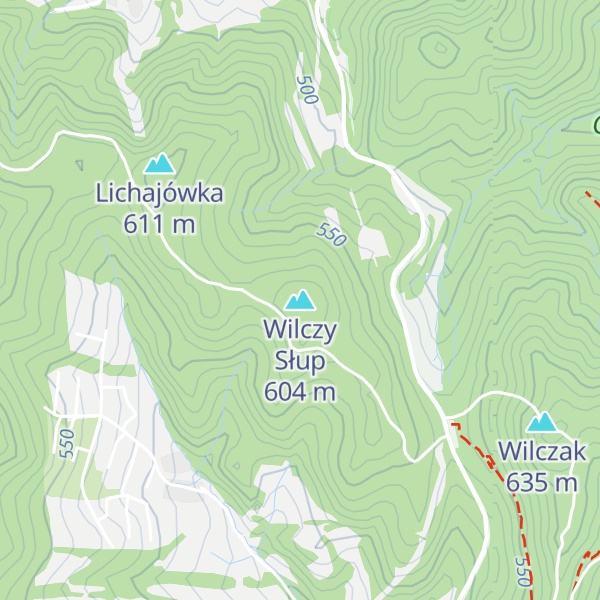 Map of Wilczy Słup