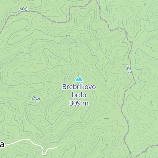 Map of Brebrikovo brdo