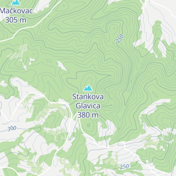 Map of Stankova Glavica