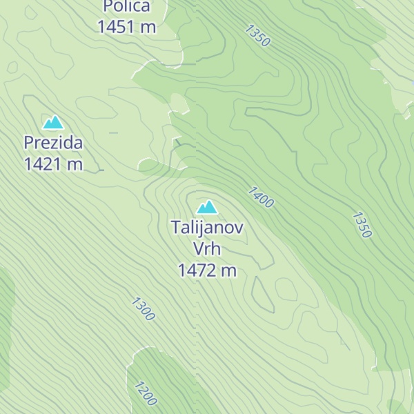 Map of Talijanov Vrh