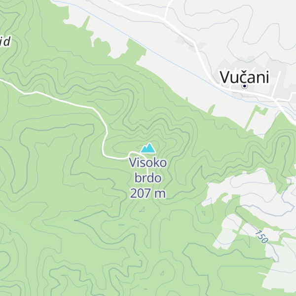 Map of Visoko brdo