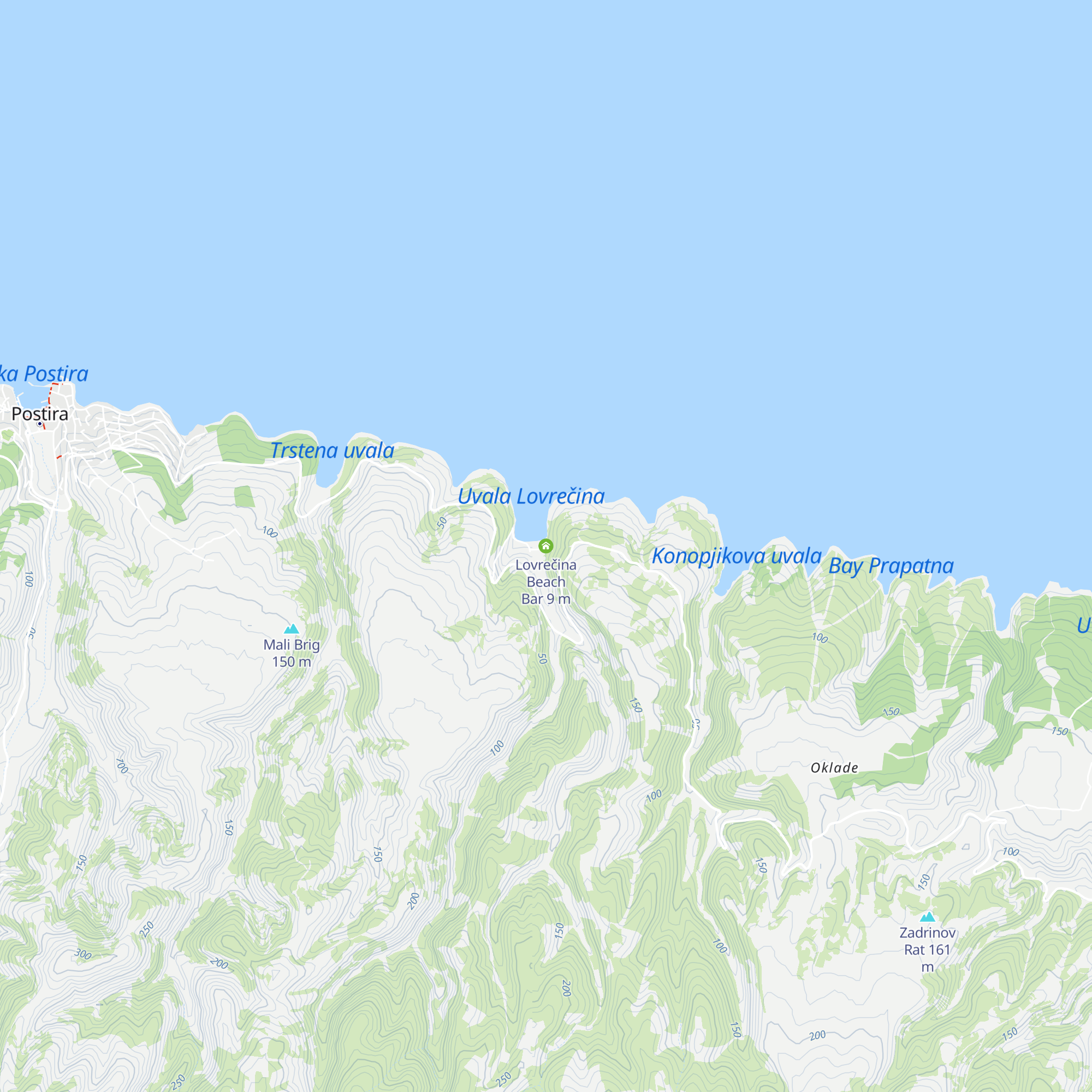 Lovrečina Beach Bar map